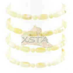 Matt opaque color amber bracelet